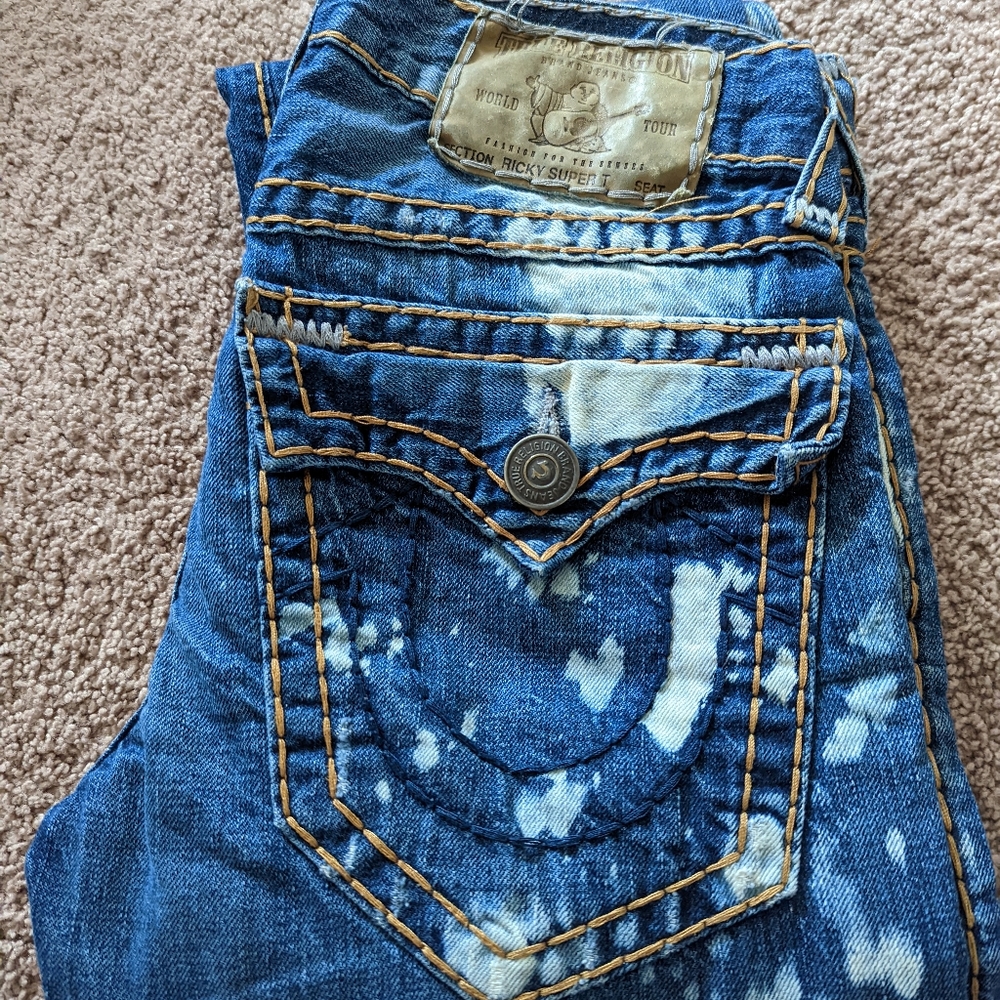True Religion Bleached Jeans